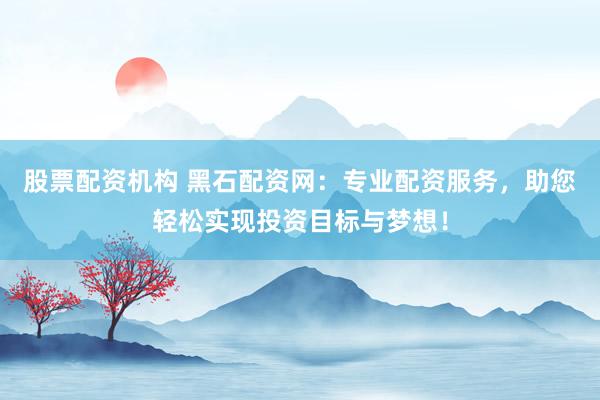 股票配资机构 黑石配资网：专业配资服务，助您轻松实现投资目标与梦想！