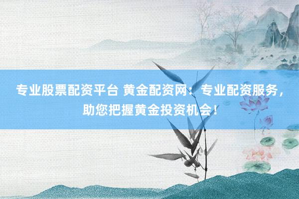 专业股票配资平台 黄金配资网:专业配资服务,助您把握黄金投资机会!