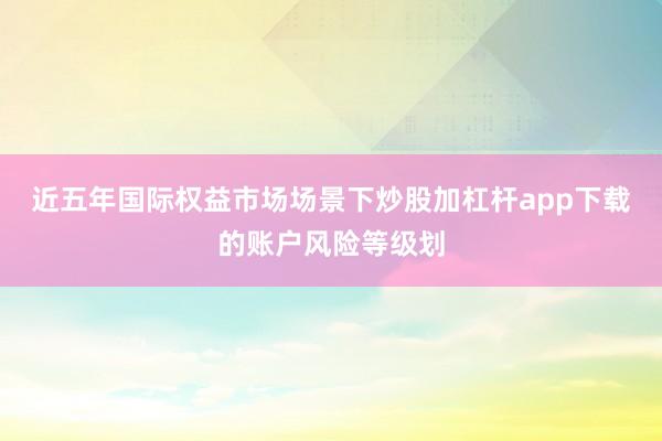 近五年国际权益市场场景下炒股加杠杆app下载的账户风险等级划