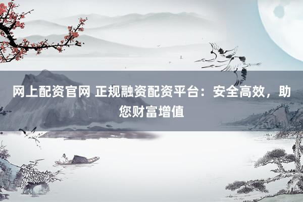 网上配资官网 正规融资配资平台：安全高效，助您财富增值